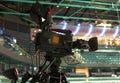 TV broadcast hockey, TV camera,