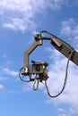 TV camera on crane Royalty Free Stock Photo
