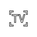 TV camera mode line icon