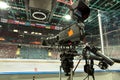 TV camera, TV broadcast hockey