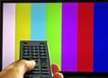 TV channels adjustment Royalty Free Stock Photo