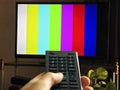 TV channels adjustment Royalty Free Stock Photo