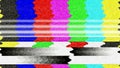 TV Color Bars Malfunction Royalty Free Stock Photo
