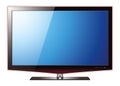 TV flat lcd screen, realistic vector illustration Royalty Free Stock Photo