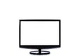 TV flat screen lcd, HD monitor Modern video panel with white screen with clipping path. Royalty Free Stock Photo