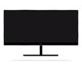 TV flat screen lcd illustration. Royalty Free Stock Photo