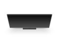 TV flat screen lcd, plasma realistic illustration, tv mock up. Royalty Free Stock Photo