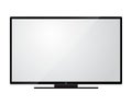 TV flat screen lcd plasma realistic. Vector illustration Royalty Free Stock Photo