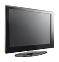 TV flat screen lcd, plasma realistic vector illustration. Royalty Free Stock Photo