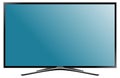 TV flat screen lcd plasma. Realistic vector illustration. Royalty Free Stock Photo
