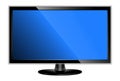 TV flat screen lcd, plasma realistic vector illustration. Royalty Free Stock Photo