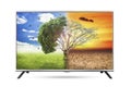 TV flat screen nature isolated white background. Royalty Free Stock Photo