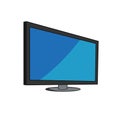 Tv flat screen vector illustaration Royalty Free Stock Photo