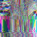 TV Glitch psychedelic Photo background Old VHS screen error Digital pixel noise abstract design Computer bug. Television