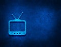 TV icon artistic abstract blue grunge texture background