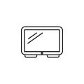 TV icon. Element of otel and motels for mobile concept and web apps. Thin line icon for website design and development, app develo