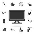 TV iconSet of Human weakness and Addiction element icon. Premium quality graphic design. Signs, outline symbols collection icon fo