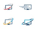 TV , LCD, LED, monitor icon vector illustration