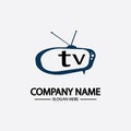 Tv Logo Design Media Technology Symbol Television,television media play logo design template vector,Emblem, Design Concept,