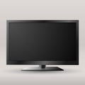 TV, modern blank screen lcd, led with shadow on white background for your design Royalty Free Stock Photo