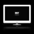 TV monitor screen Royalty Free Stock Photo