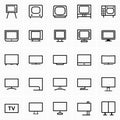 TV and monitors icons