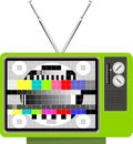 TV multicolor signal test pattern Royalty Free Stock Photo