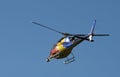 TV news helicopter Royalty Free Stock Photo