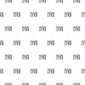 TV old seamless pattern isolated on white background Royalty Free Stock Photo