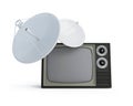 Tv parabolic antena Royalty Free Stock Photo
