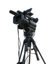 TV Professional studio digital video camera Royalty Free Stock Photo