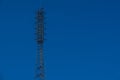TV radio antenna tower station, Television broadcast network signal. for design concept Royalty Free Stock Photo