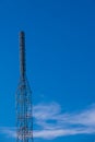 TV radio antenna tower station, Television broadcast network signal. for design concept Royalty Free Stock Photo