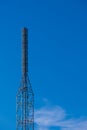 TV radio antenna tower station, Television broadcast network signal. for design concept Royalty Free Stock Photo