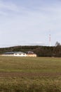 TV and Radio Transmitter Cukrak near town Prague, Czech Republic Royalty Free Stock Photo