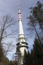 TV and Radio Transmitter Cukrak near town Prague, Czech Republic Royalty Free Stock Photo