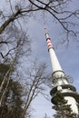 TV and Radio Transmitter Cukrak near town Prague, Czech Republic Royalty Free Stock Photo