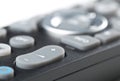 TV remote control close up macro of volume button Royalty Free Stock Photo