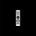 TV Remote control icon isolated on dark background Royalty Free Stock Photo
