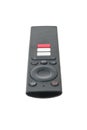 TV remote control with a small number of buttons isolated on a white background Royalty Free Stock Photo