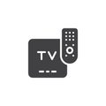 TV remote control vector icon