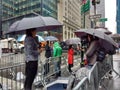 TV Reporters on 5th Avenue, Near Trump Tower, NYC, USA