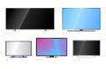 TV screen lcd monitor template electronic device technology digital size diagonal display and video modern plasma home Royalty Free Stock Photo