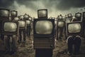 TV Slavery: Illustration of Mind Control by Mass Media