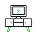 TV Stand Icon Image. Royalty Free Stock Photo