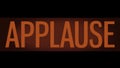 TV Studio Applause Sign