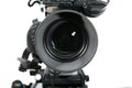 TV Studio Camera Lens Close Up Royalty Free Stock Photo