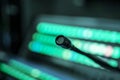 TV studio microphone. remote control TV with a microphone a bit blurred Royalty Free Stock Photo