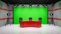 TV Studio Set Royalty Free Stock Photo