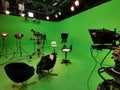 TV studio with specific equipment